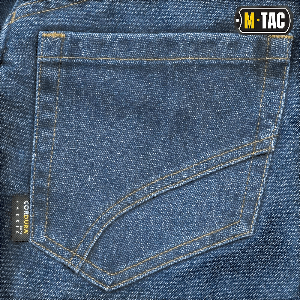 M-Tac Jeans Tactical Gen. I Cordura Regular Fit i holdbart Cordura Denim til pålidelig hverdagsbrug og stil.