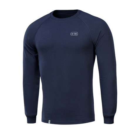 M-Tac Raglan Athlete sweatshirt i marinblå med rund hals och raglanärm, perfekt för sport och vardag, tillverkad av bomull och elastan.
