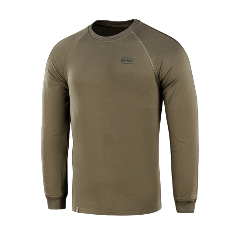 M-Tac Raglan Athlete sweatshirt med raglanärm i olivgrön, perfekt för sport och vardag. Tillverkad av 95% bomull, 5% elastan.