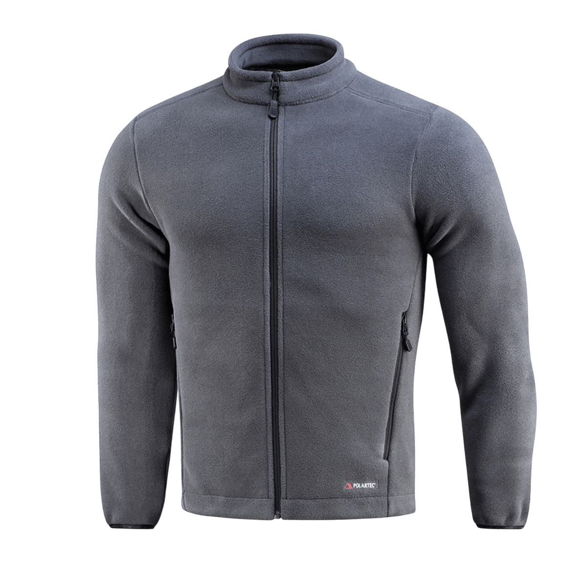 M-Tac Nord Polartec Fleecejakke i grå farve, lavet af premium Polartec® 200 Series fleece, perfekt til hverdags- og sportsaktiviteter i kulde.