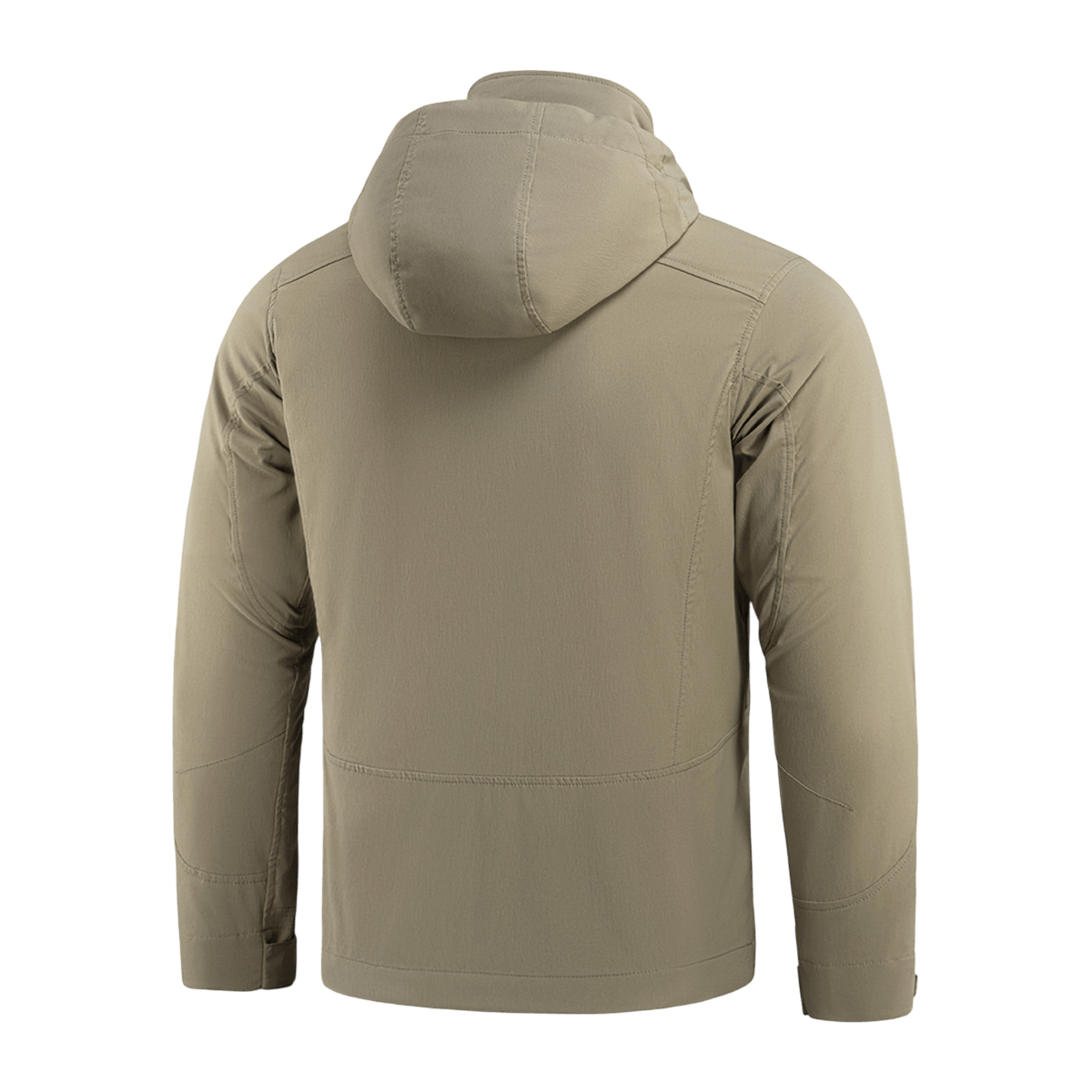 M-Tac Flash Jakke set bagfra, let og alsidigt design, perfekt til vandreture, sport og hverdag uden velcro, i en neutral farve.