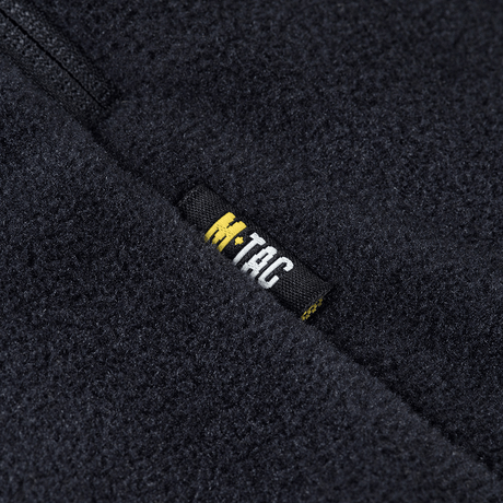 Nærbillede af M-Tac Sprint Fleece Sweatshirt Polartec med Polartec® 200 Series fleece materiale i mørkegrå farve.