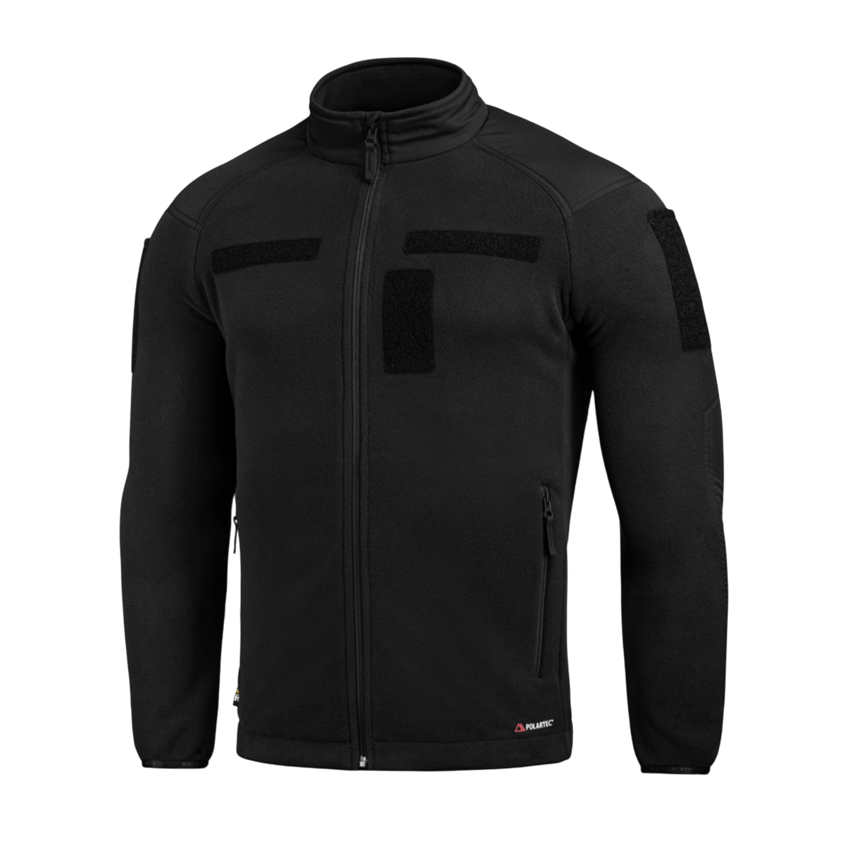 M-Tac Combat Fleece Polartec Jakke i sort med YKK lynlåse, perfekt til taktisk og casual brug med højkvalitets Polartec® fleece.