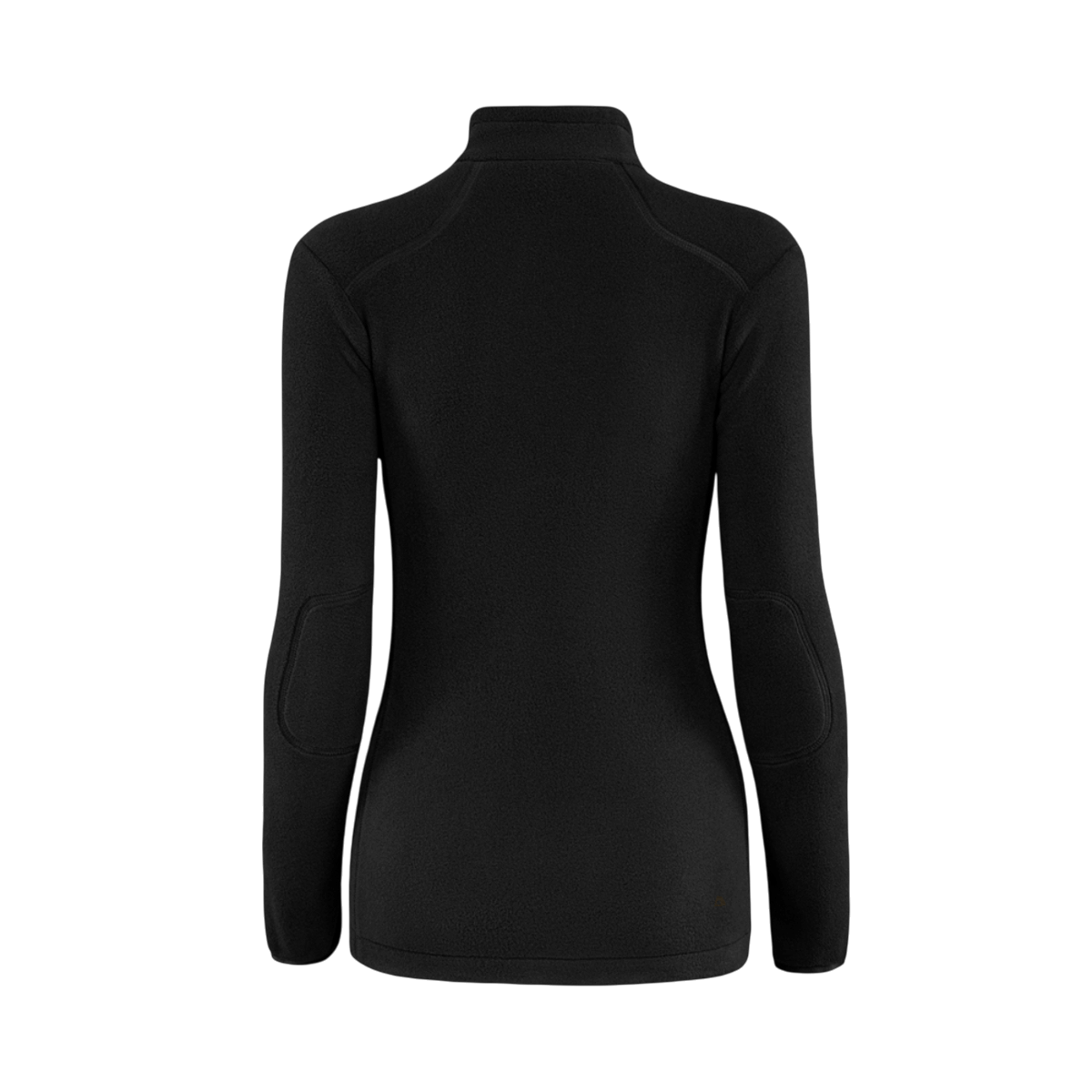 M-Tac Sweater Nord Fleece Polartec Dame i sort set bagfra med ståkrave og flade syninger, designet til komfort og varme i taktiske miljøer.