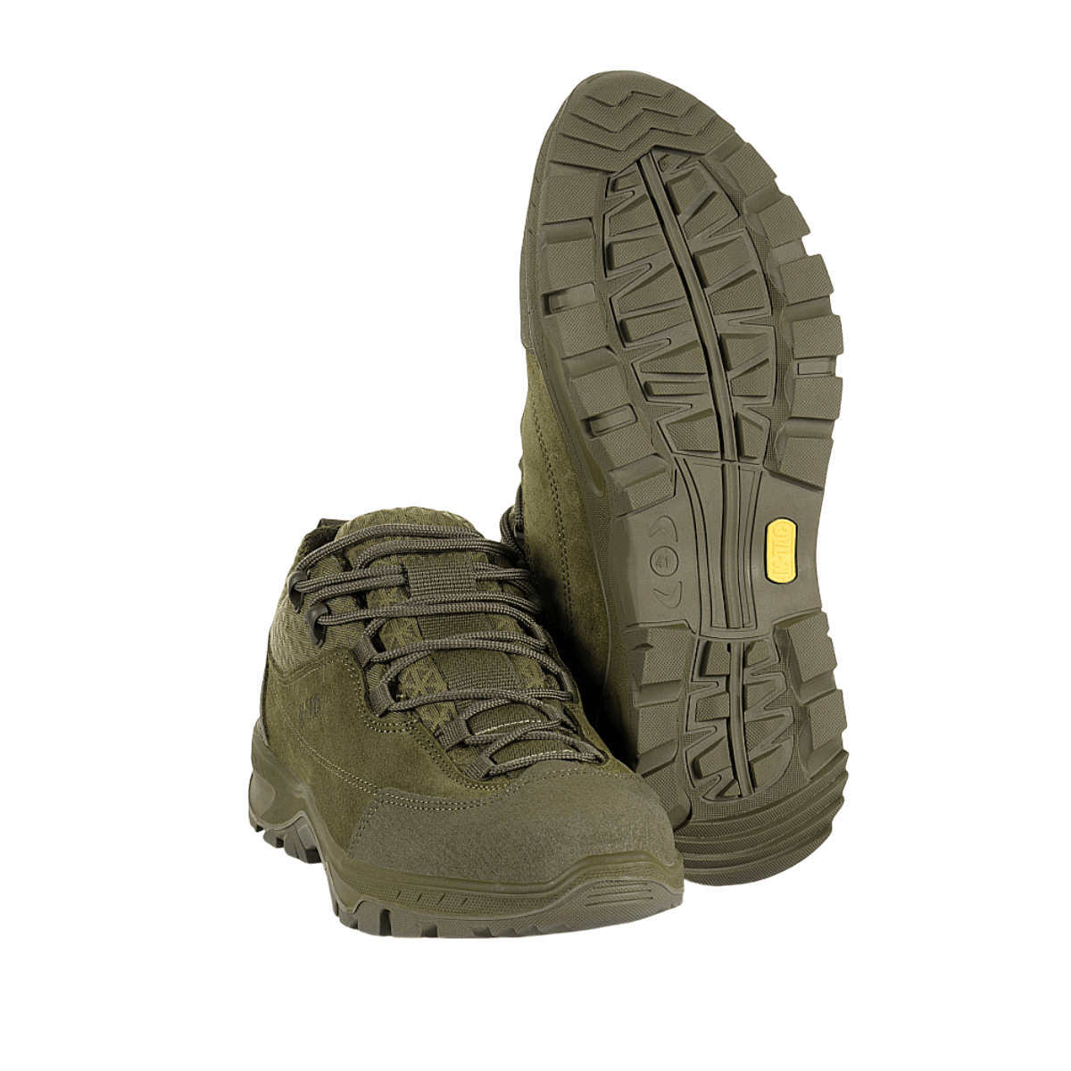 M-Tac Tactical Sneakers Patrol R Vent i slidstærkt læder og 3D-mesh til trekking, løb og outdoor-aktiviteter. Skridsikre såler.