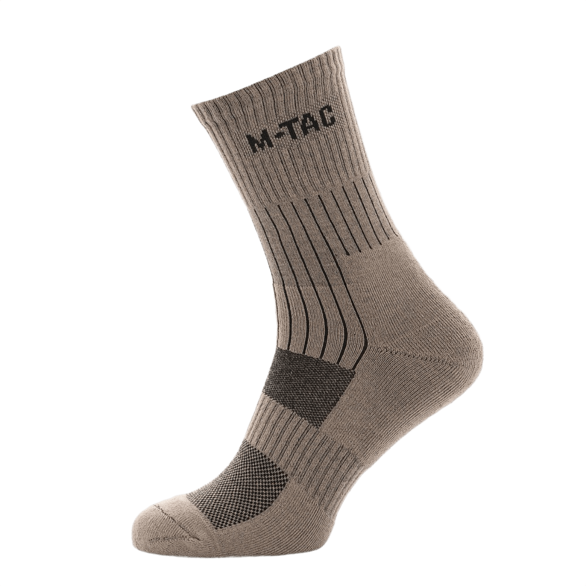 M-Tac Sokker Mk.1 grå sok med svangstøtte og termozoner for komfort og fugttransport under aktiviteter.