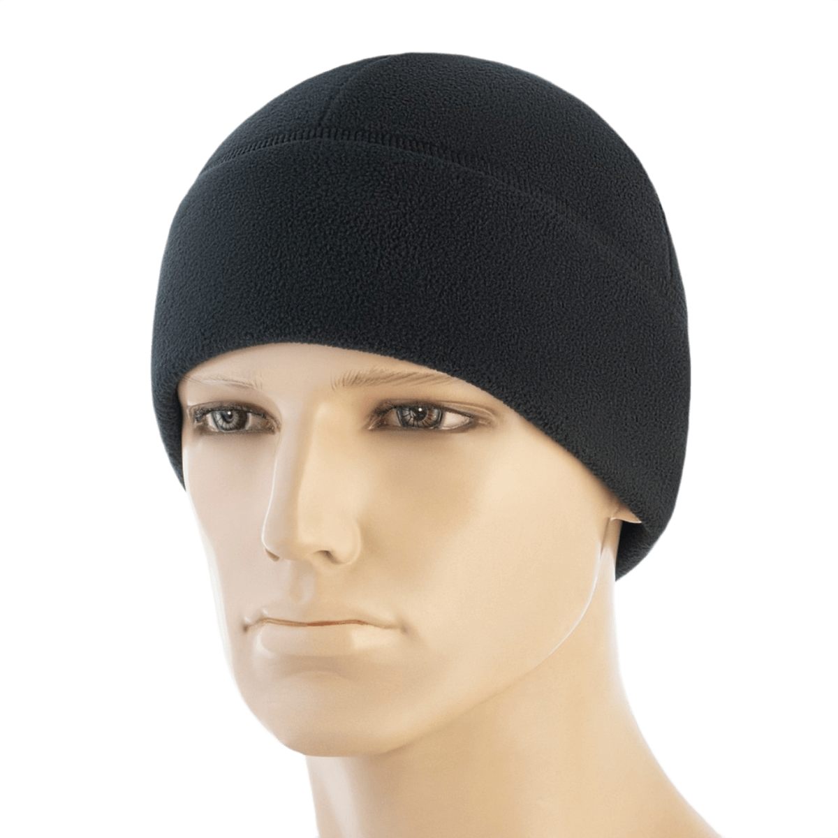 M-Tac Watch Cap Elite Fleece Beanie Hat i sort til koldt vejr, lavet af 320 g/m² fleece, perfekt til taktisk brug og vinteraktiviteter.