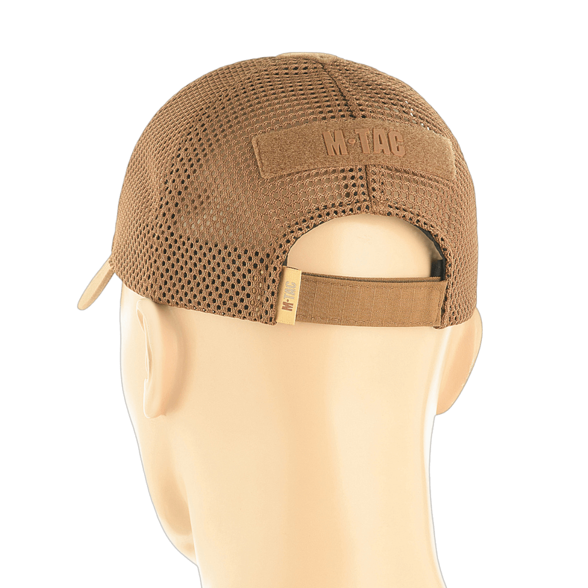 M-Tac Baseball Cap Ripstop Elite Flex set bagfra, viser detaljer og justerbar rem på baseballcap.