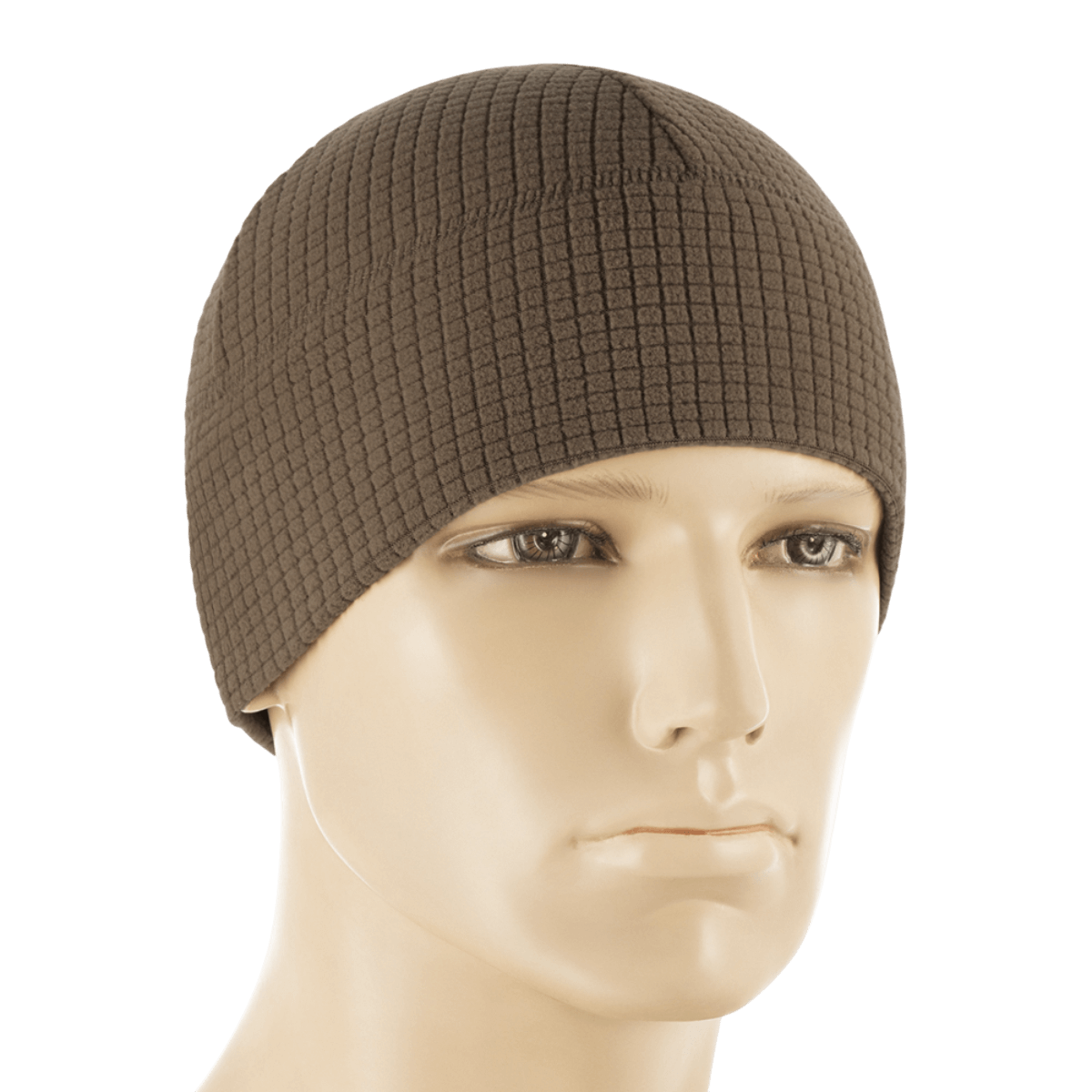 M-Tac Rip-Stop Fleece Hjelmliner på model, slidstærk og varm til koldt vejr, 100% polyester med anti-pilling egenskaber, perfekt under hjelm.