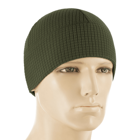 M-Tac Rip-Stop Fleece Hjelmliner på mannequin, holdbar og varm, ideel til køligt vejr, kan bruges under hjelm, anti-pilling egenskaber.