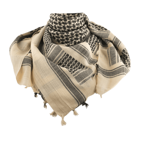 M-Tac Shemagh Tørklæde i klassisk arabisk design, 100% bomuld, beskytter mod sol, sand og vind. Perfekt til udendørsaktiviteter.