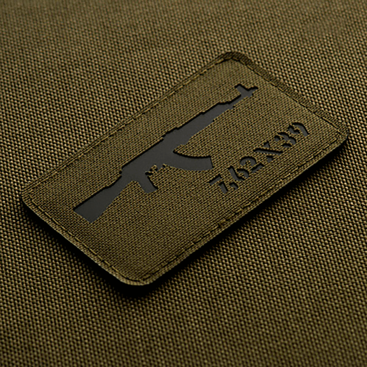 M-Tac AKM 7,62x39 Laser Cut Patch med Velcro, Cordura materiale, taktisk design, egnet til militær og outdoor brug.
