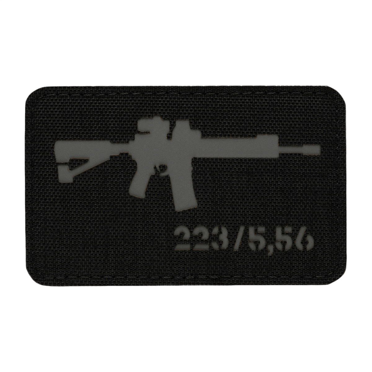 M-Tac AR-15 223/5,56 Laser Cut Patch med Velcro til tøj, rygsække og hjelme, holdbart Cordura materiale, taktisk design
