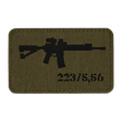 M-Tac AR-15 223/5,56 Laser Cut Patch med Velcro i Cordura 500D, 80x50 mm. Taktisk patch för kläder, ryggsäck och utrustning.