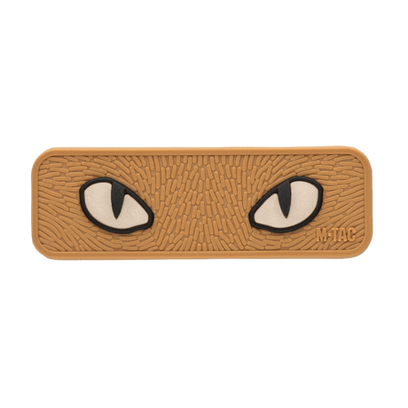 M-Tac Cat Eyes 3D PVC-patch med reflekterande 3D-design och Velcro-fäste för militär, airsoft eller utomhusbruk.