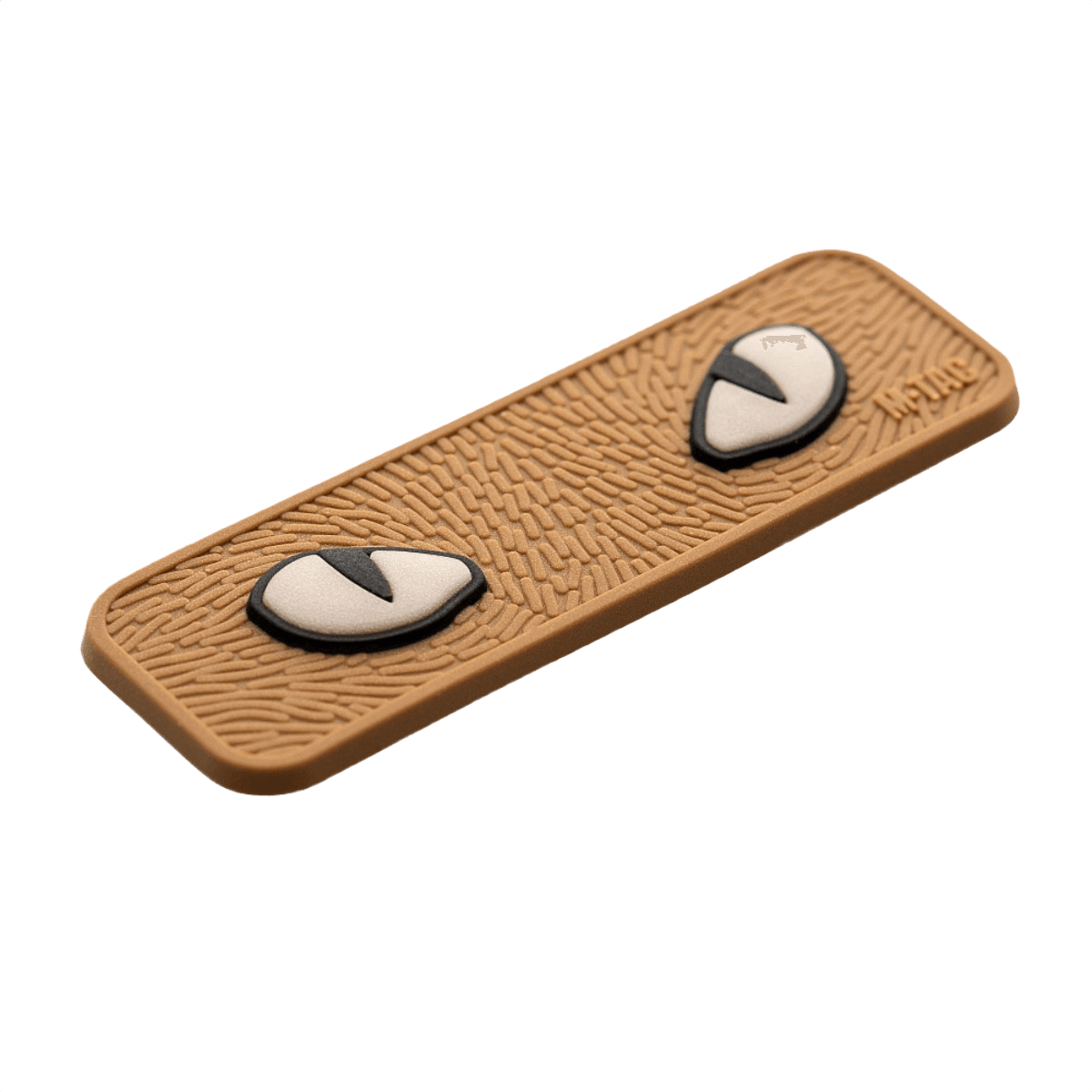 M-Tac Cat Eyes 3D PVC Patch med lysreflekterende design og Velcro fastgørelse, perfekt til militære og outdoor aktiviteter.