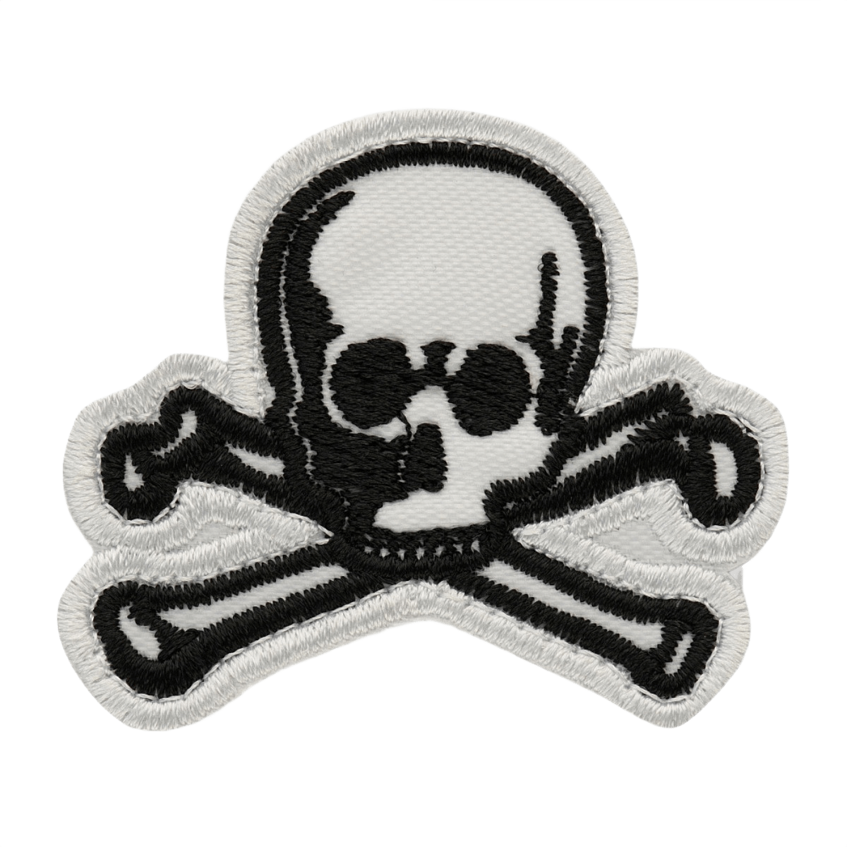 M-Tac Patch Old Skull Velcro taktisk tekstil patch med 3D-effekt og kranie design, velegnet til kamp og fritid.