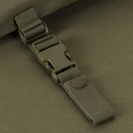 M-Tac sittdyna med bältesfäste ARMOR i slitstarkt Cordura 1000D-material, visar detalj av bältespänne.