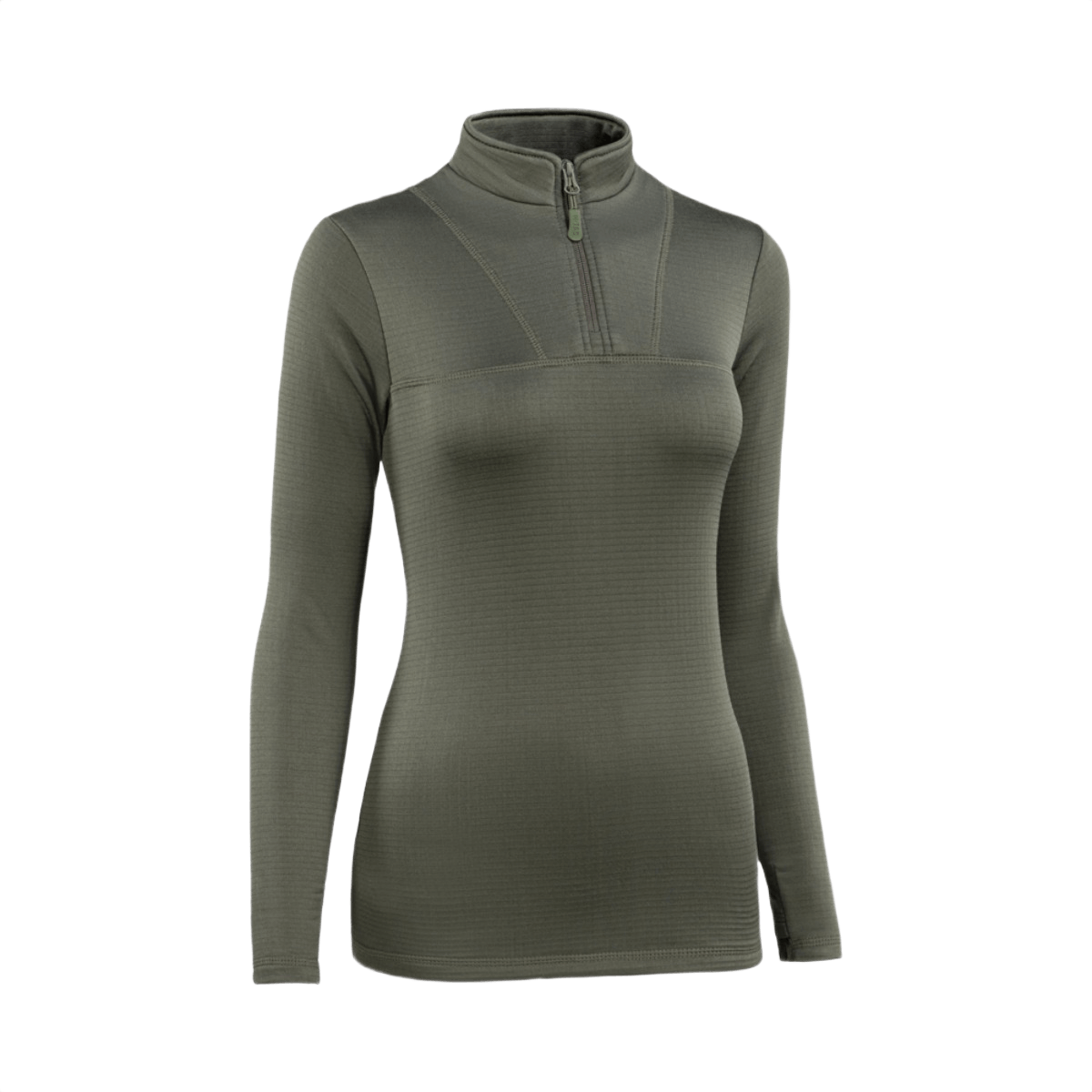 M-Tac Thermal Fleece Shirt Delta Level 2 Lady til kvinder, vinter termotrøje i 100% polyester, grå farve, varme- og fugtresistent materiale.