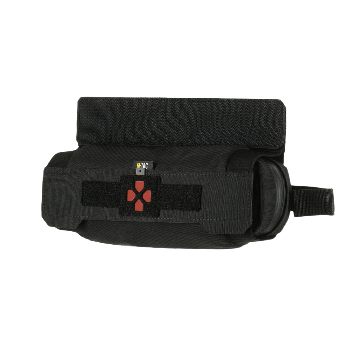 M-Tac Horizontal Medical Pouch ROLL Elite i sort, fremstillet af Cordura 500D, robust medicinsk pouch designet til plate carrier baglommer.