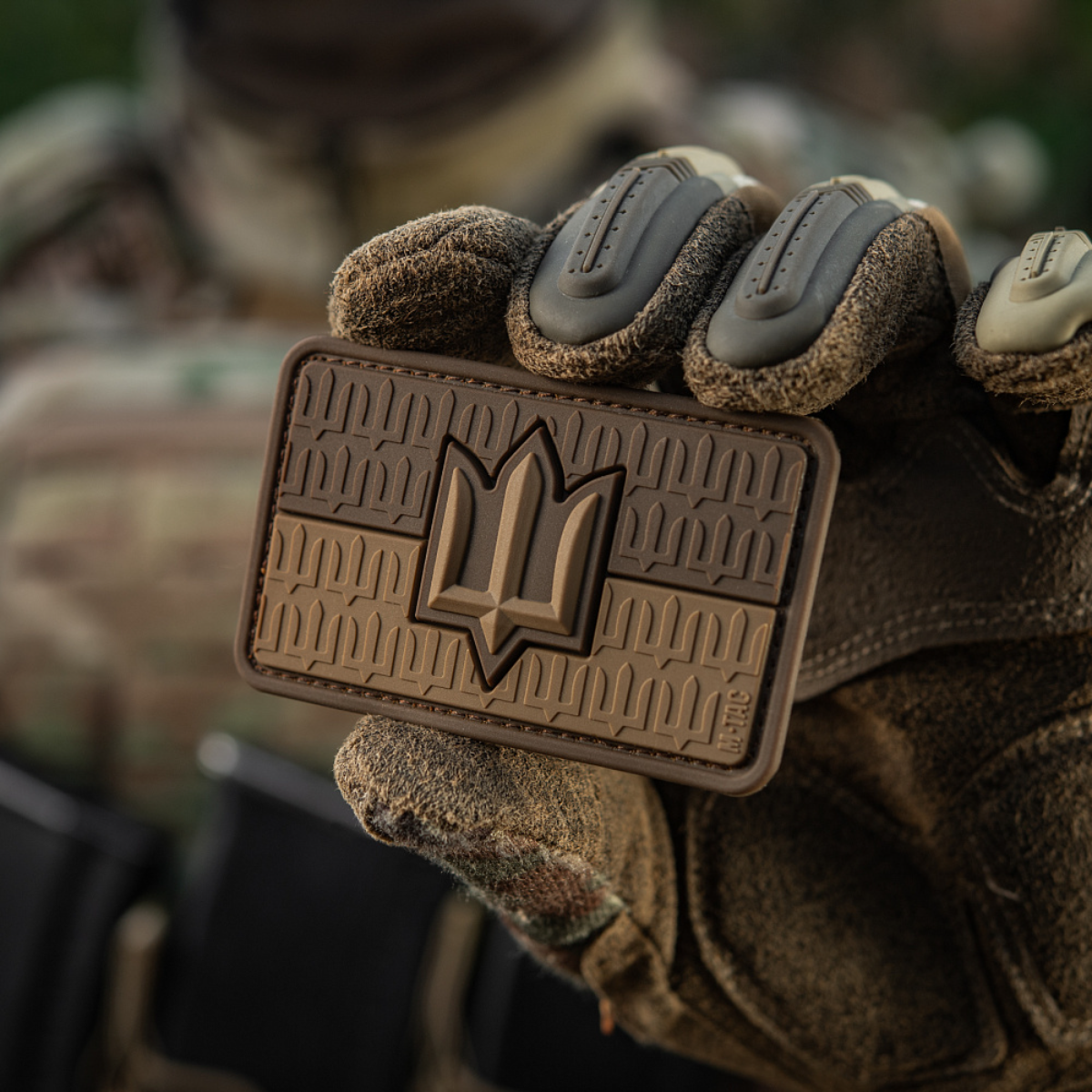 M-Tac patch Ukraina flagga med ZSU Trident PVC