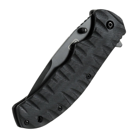 M-Tac Outdoor & Militär fällkniv - Type 4 med G10-handtag och klinga i kromat rostfritt stål, lätt EDC-taktisk kniv.