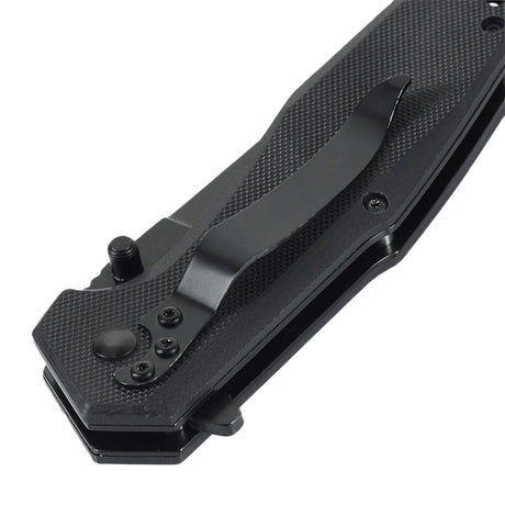 M-Tac Outdoor & Militär fällkniv - Type 5, ihopfälld, med stabilt aluminiumhandtag och halksäkra G10-kompositgreppytor.