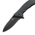 M-Tac Outdoor & Militær foldekniv - Type 7 med sort klinge og frame-lock, designet til taktisk brug med komfortabel greb.