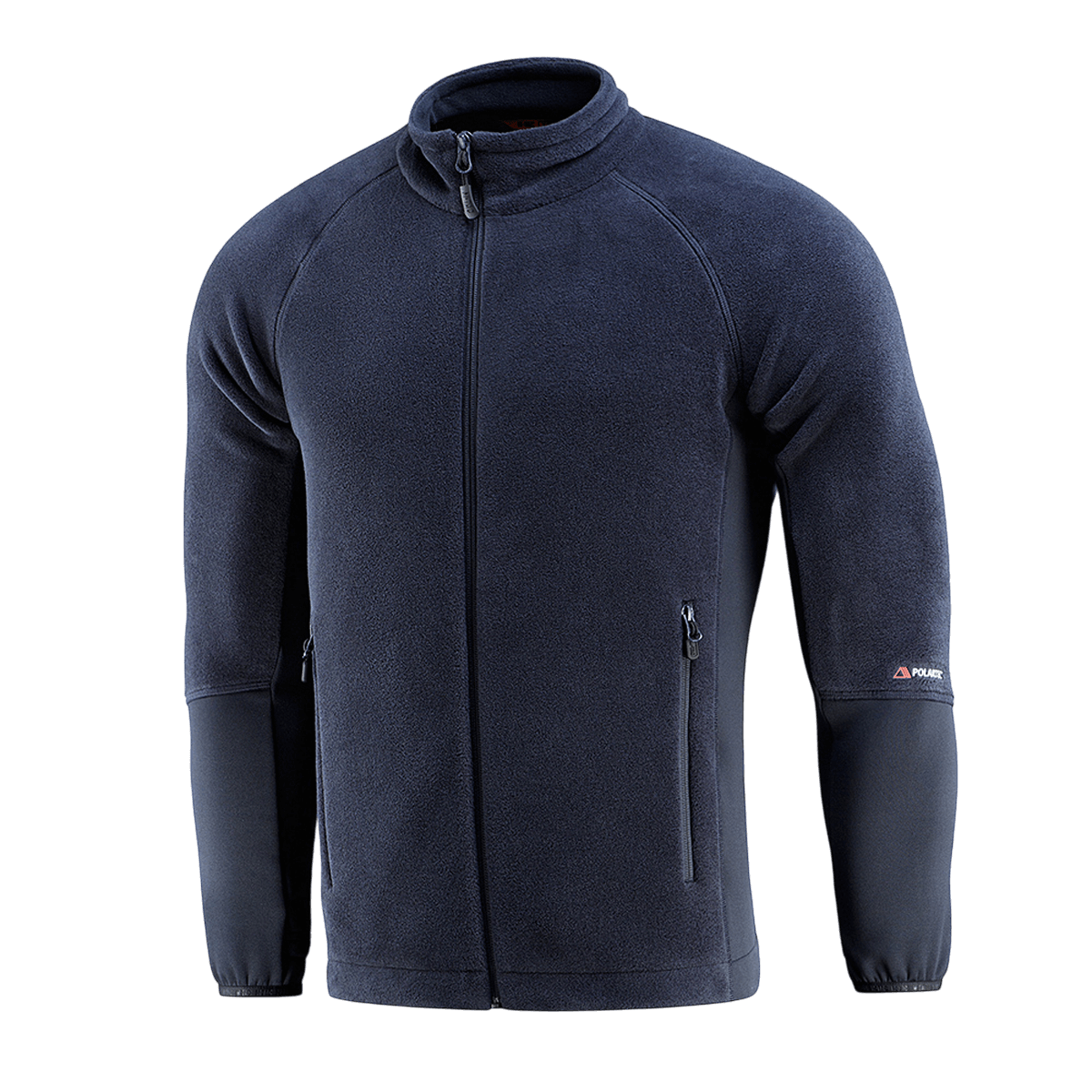 M-Tac Polartec Sport Fleecejakke i sort, optimal til overgangsperioder og koldt vejr, lavet af holdbart Polartec 200 Series fleece.