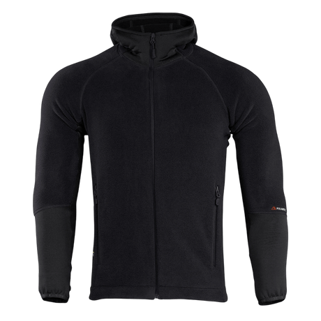 M-Tac Polartec Sport Hættetrøje i sort, fremragende varmeisolering og åndbarhed, lavet af avanceret Polartec® materiale.