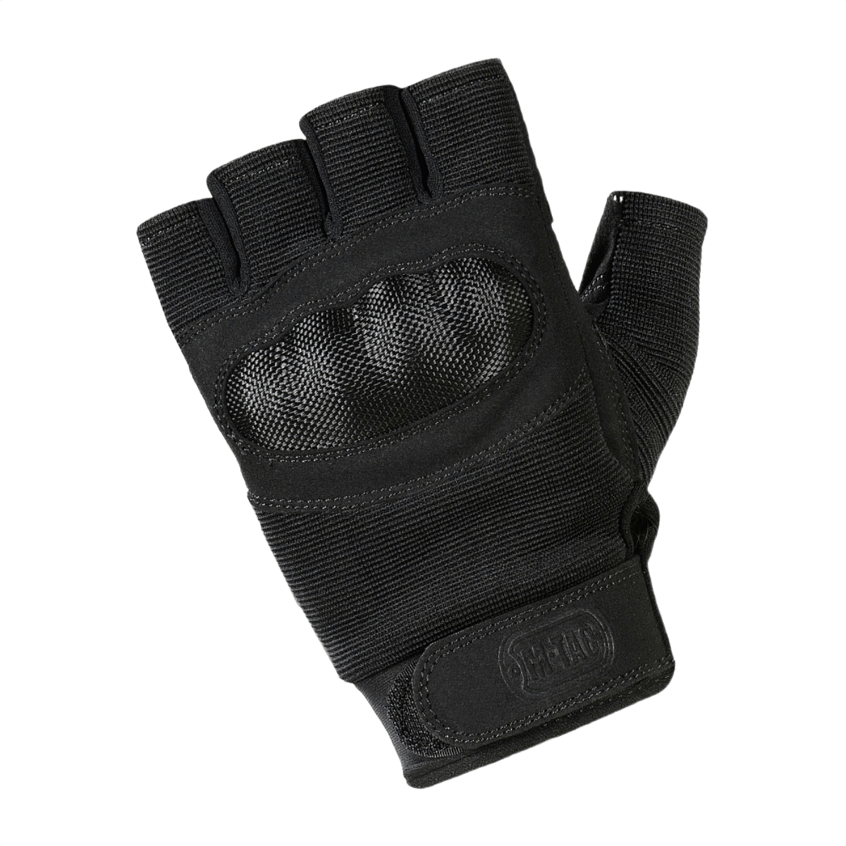 M-Tac Fingerløse Handsker Assault Tactical Mk.3 med forstærket håndflade og velcro for sikker pasform.
