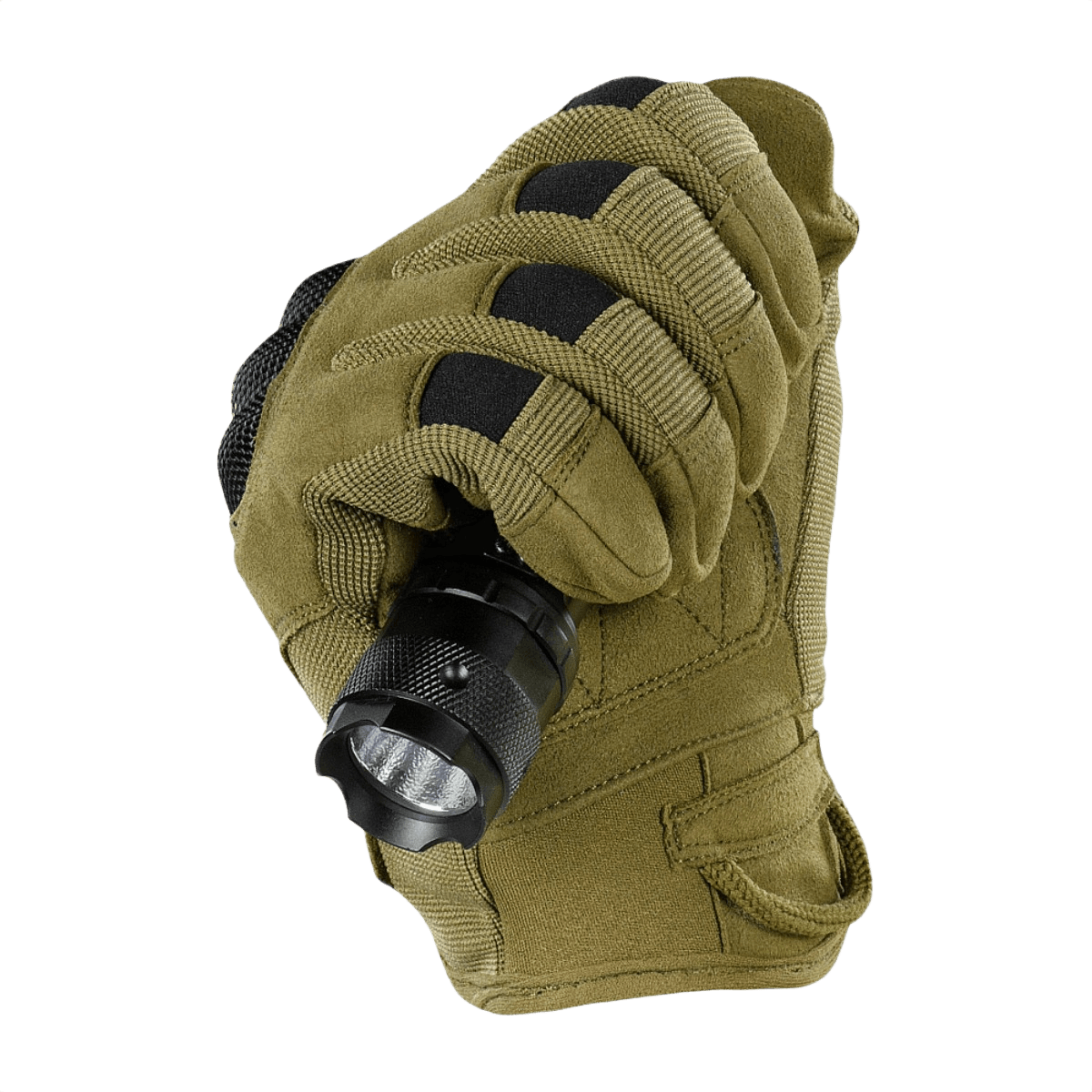 M-Tac Handsker Assault Tactical Mk.6 med forstærkede kno-pads og syntetisk ruskind, perfekt til taktisk brug.