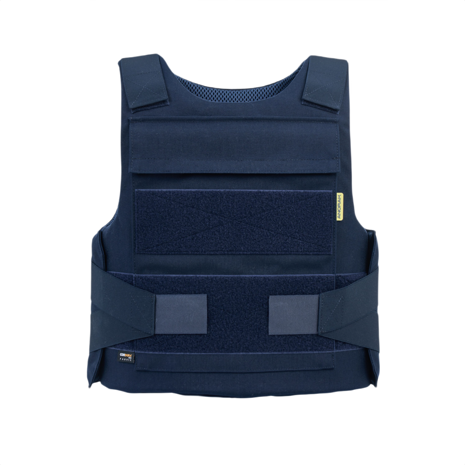 Anorak Duty I Cover i blåt CORDURA®, ideelt for politibetjente med ergonomisk design og temperaturregulering.