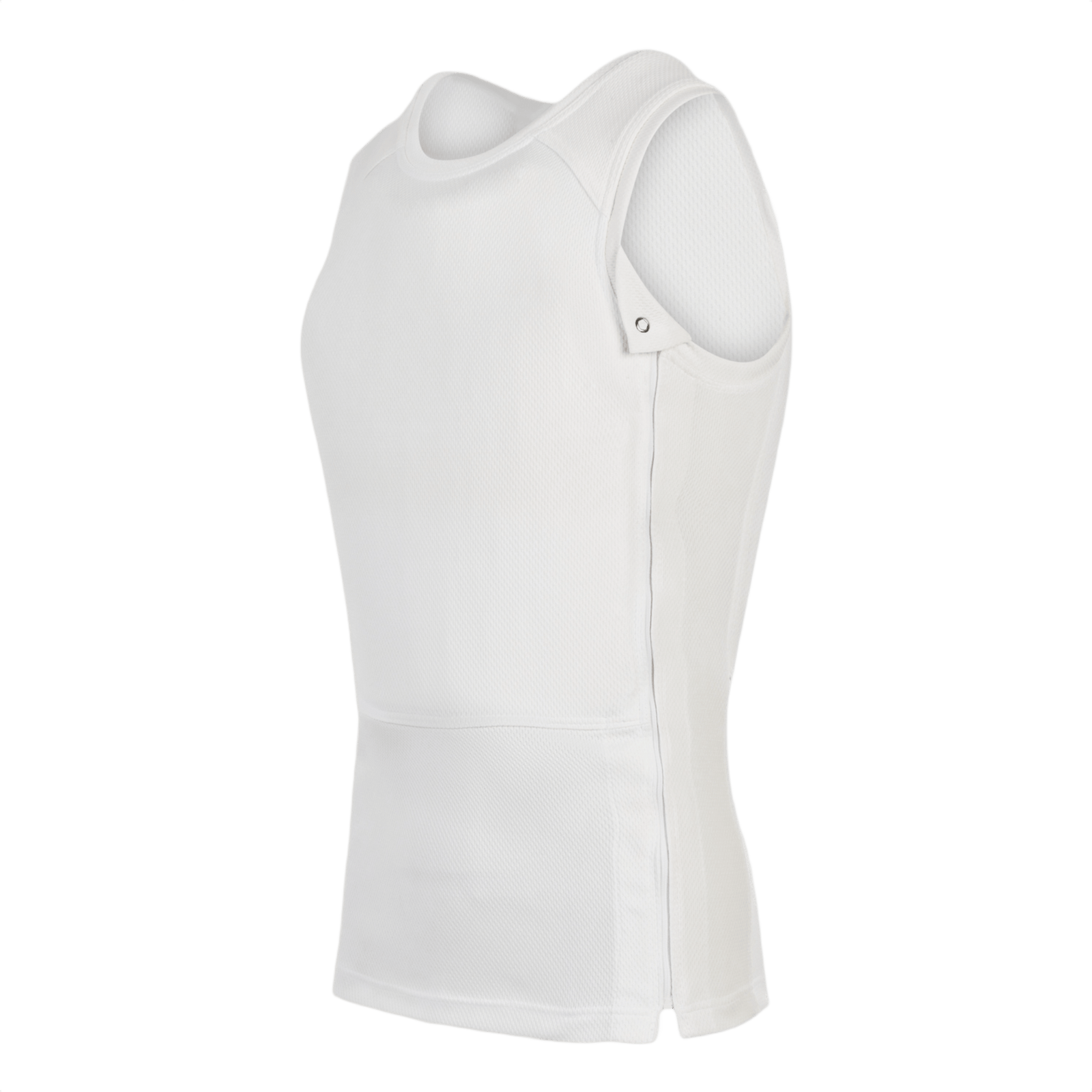 Anorak Rhodium® Undershirt I med soft armor-plader til niveau IIIA-beskyttelse, designet til diskret brug under tøj.