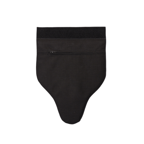 Anorak Niobium® Groin Protector I, svart multi-trussel mjukt pansar för skrevet med hook-and-loop fästsystem.