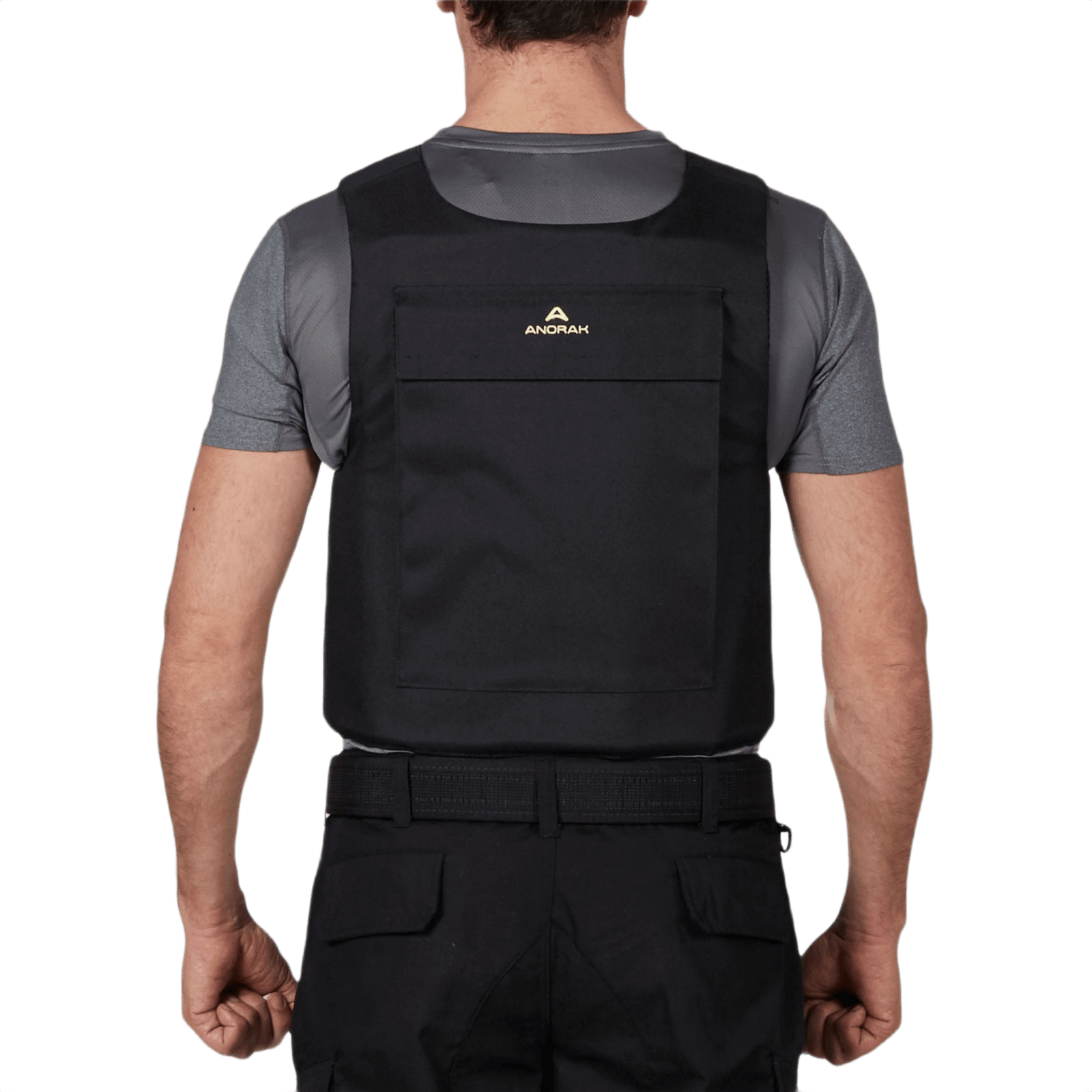 Anorak Titanium® Duty IV Stik & Skudsikker Vest bagfra med Level IIIA-beskyttelse, ideel til politibetjente og Kystvagten.