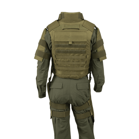 Anorak Titanium® Tactical II - full set bagerste visning af Level IIIA-beskyttelses blød kropsvest for specialstyrker