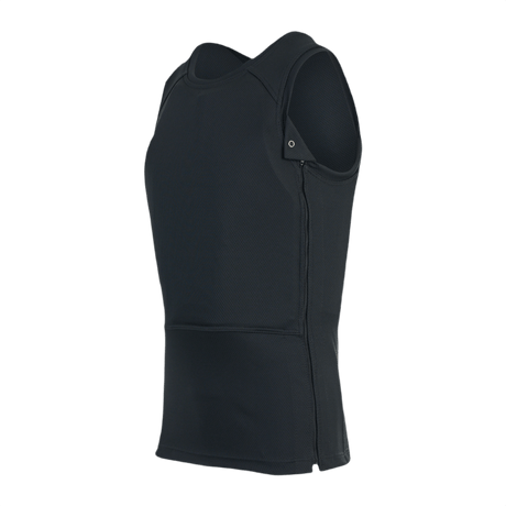 Anorak Titanium® Undershirt II, skudsikker vest med høj beskyttelse og skjult bæring, niveau IIIA sikkerhed, sort design.