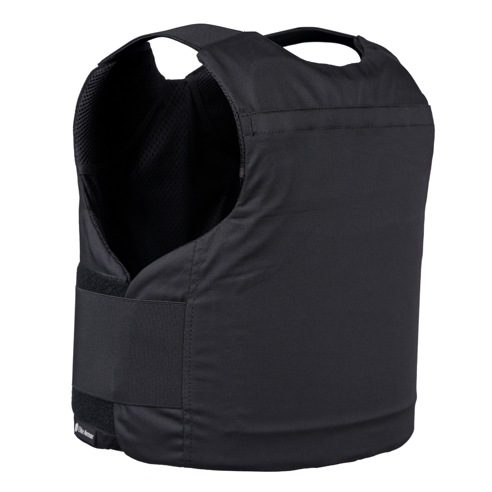 Elite Armor Impact stik og skudsikker vest - set bagfra med lomme til traumeplader