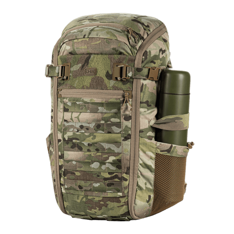 M-Tac Rygsäck Gen. II Elite – Small med multicam camouflagemönster, koffertöppning, elastiska mesh-fickor och robust material, galleri position 1.