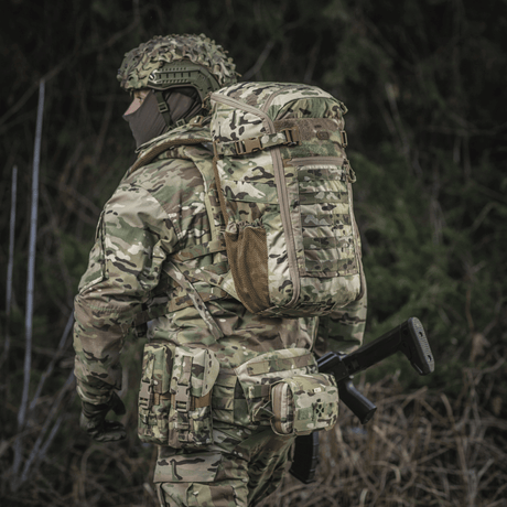 M-Tac Rygsäck Gen. II Elite – Small i multicam med NIJ-certifiering, koffertöppning och elastiska mesh-fickor, galleri position 1.