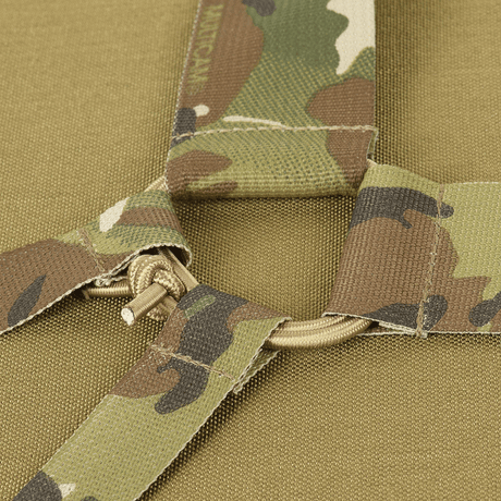 M-Tac skulderremmar för taktiskt bälte Elite i camouflage med tät MIL-SPEC-webbing och justerbar längd, galleri position 1.