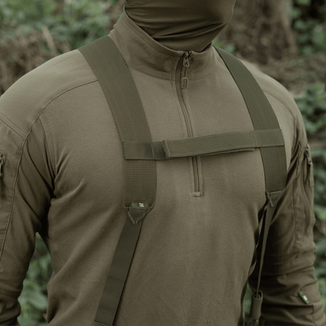 M-Tac skulderremmar för taktiskt bälte Elite med slitstark, tät MIL-SPEC-webbing och justerbar längd, galleri position 1.