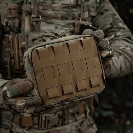 M-Tac organizer pouch Elite i slitstarkt multicam-material med NIJ-certifiering för taktisk förvaring av EDC och första hjälpen, galleri position 1.