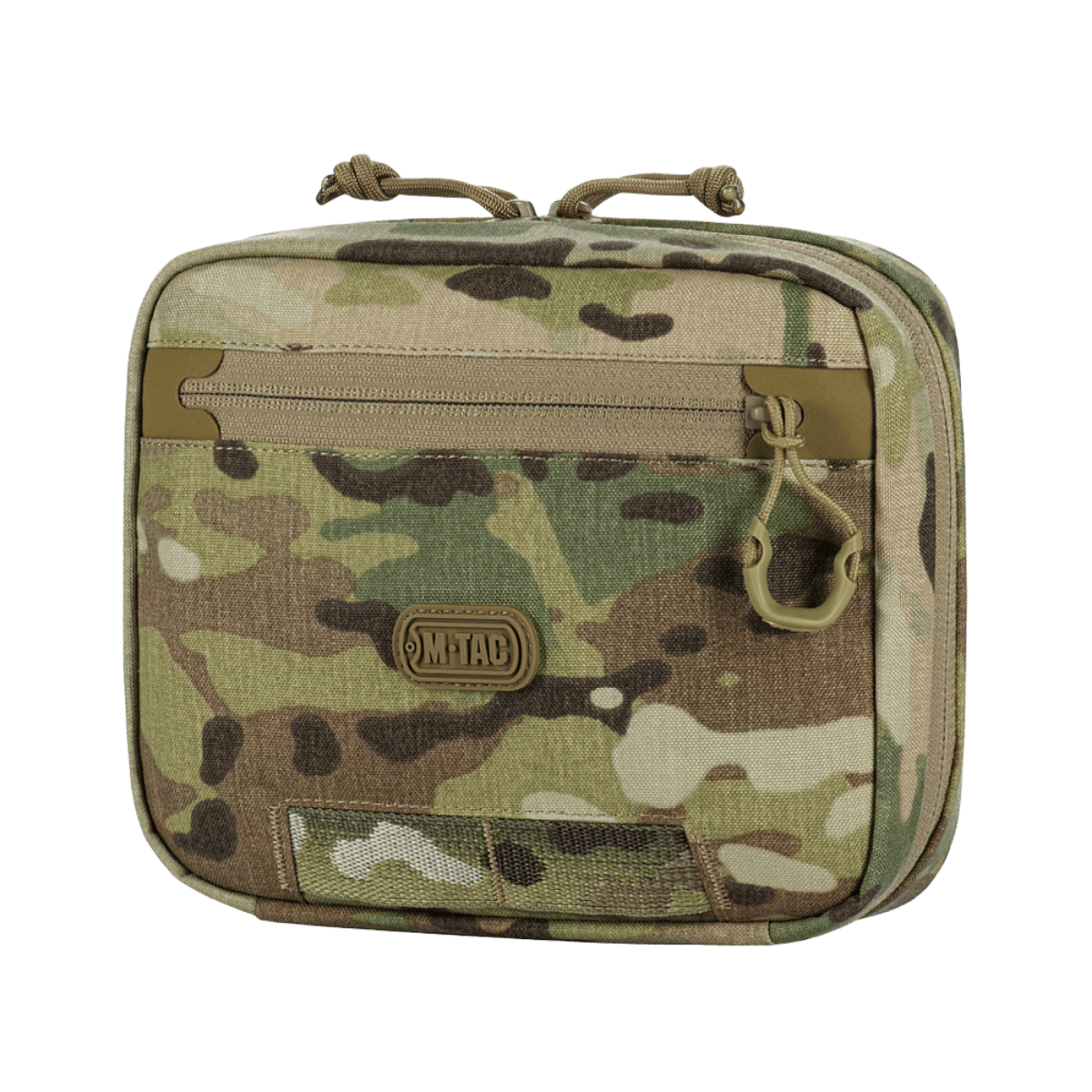 M-Tac organizer pouch Elite i camouflagemønster, universal taktisk holder til førstehjælp og EDC-udstyr med M.O.L.L.E-system.