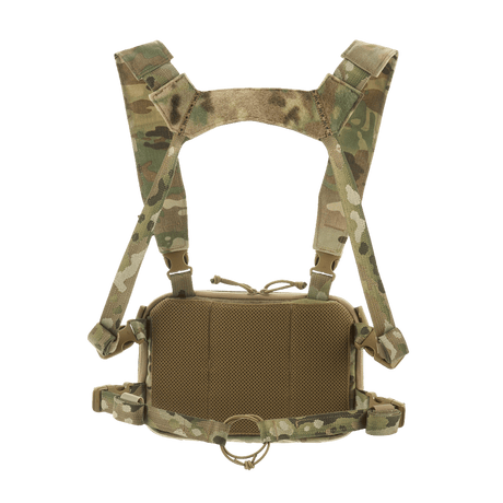 M-Tac Chest Rig Elite brysttaske med camouflage H-sele og polstret ryg i Cordura 500, NIJ-certificeret, galleri position 1.
