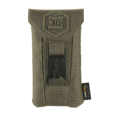 M-Tac Smartphone Taske Elite Medium Hex i svart med Cordura-material och NIJ-certifiering för smartphones upp till 5,8\" i galleri position 1.
