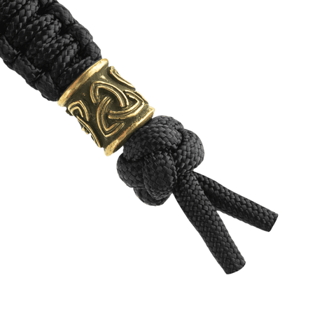 M-Tac Lanyard Skandinavisk Small Triquetra i robust paracord med dekorativ pärla, nordisk design och Triquetra-symbol.