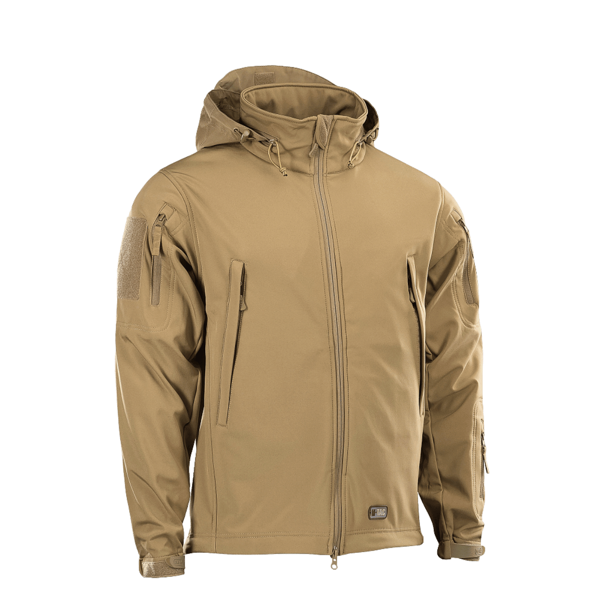 M-Tac Soft Shell Jakke med polyuretan-membran og fleece-lag beskytter mod vind og vejr. Let og isolerende softshell design.