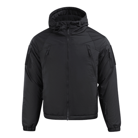 M-Tac Alpha Gen.III Pro Vinterjakke i sort, ideel til hverdag og ekstreme forhold, med G-Loft fyld og vandafvisende nylon.